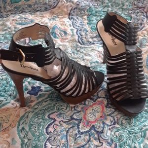 Women's strappy high heels